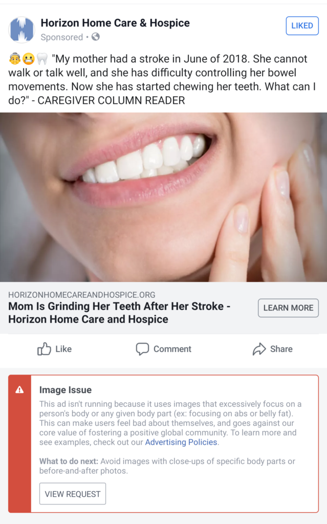 Focusing more on body - Bad facebook ads