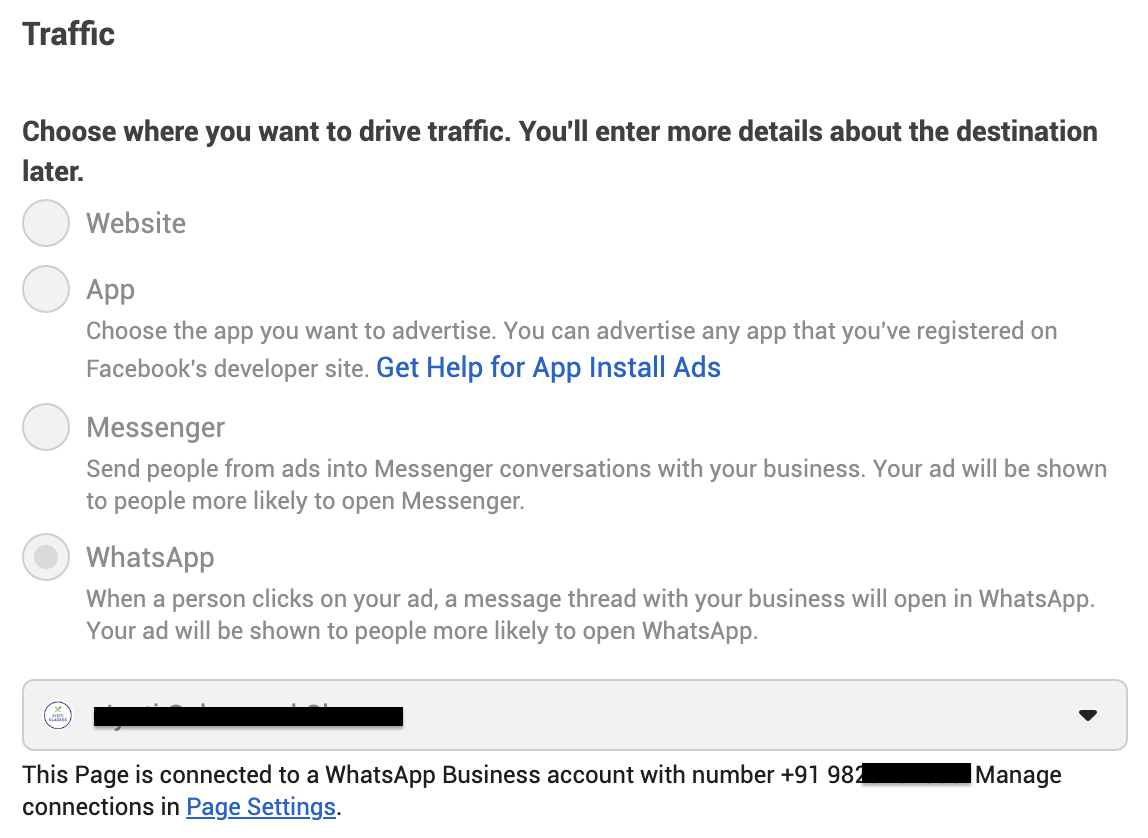Whatsapp Funnel for Facebook ads for Bakery Business